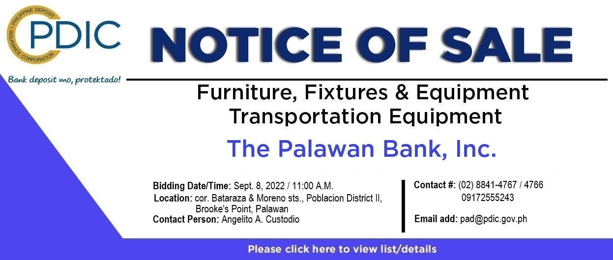 The Palawan Bank (palawan)